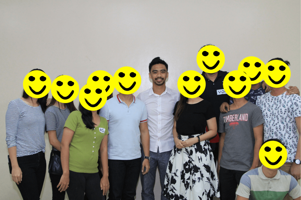 A group photo with the architect, tourism head and the staff-to-be of the Pasalubong Center